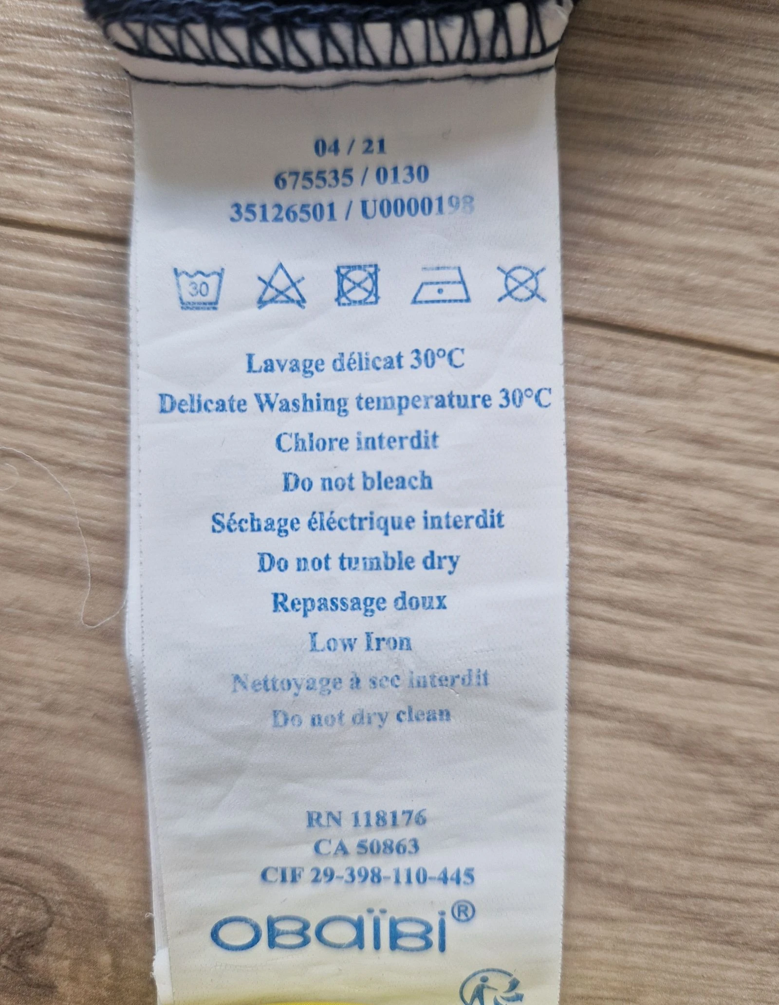 🐨 Jumpsuit + babybody voor meisjes – Obaïbi – 12 maanden – zeer goede staat – photo 7